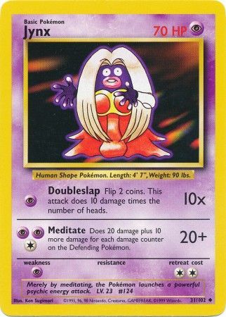 Jynx (31/102) [Base Set Unlimited] | Gam3 Escape