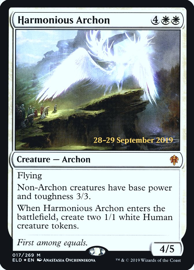 Harmonious Archon  [Throne of Eldraine Prerelease Promos] | Gam3 Escape
