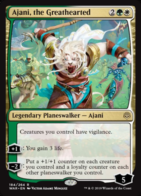 Ajani, the Greathearted [War of the Spark] | Gam3 Escape