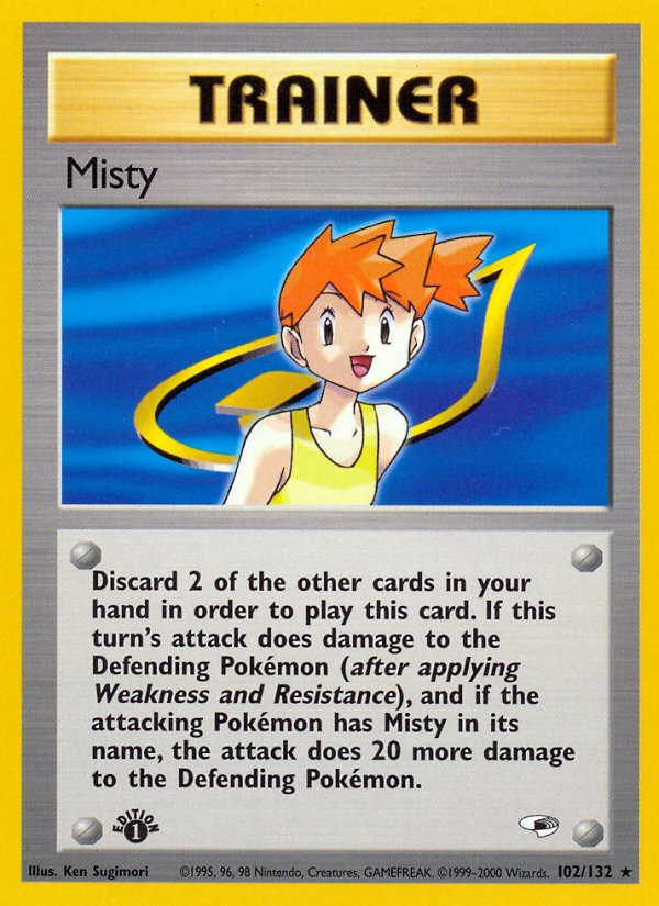 Misty (102/132) [Gym Heroes 1st Edition] | Gam3 Escape