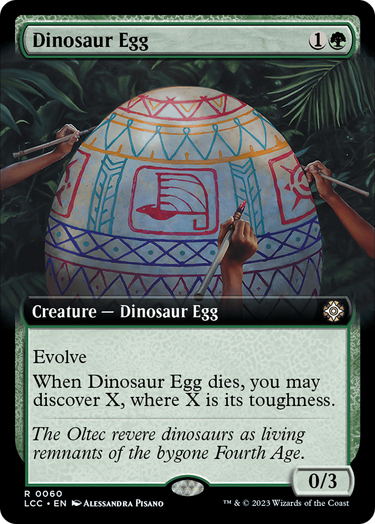 Dinosaur Egg (Extended Art) [The Lost Caverns of Ixalan Commander] | Gam3 Escape