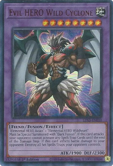 Evil HERO Wild Cyclone (Red) [LDS3-EN030] Ultra Rare | Gam3 Escape