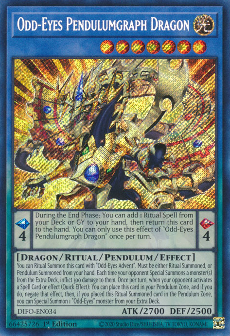 Odd-Eyes Pendulumgraph Dragon [DIFO-EN034] Secret Rare | Gam3 Escape