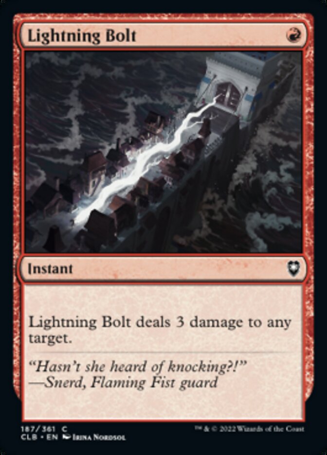 Lightning Bolt [Commander Legends: Battle for Baldur's Gate] | Gam3 Escape