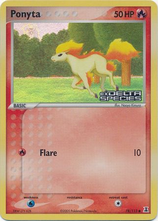 Ponyta (78/113) (Stamped) [EX: Delta Species] | Gam3 Escape