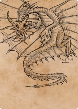Ancient Gold Dragon Art Card (44) [Commander Legends: Battle for Baldur's Gate Art Series] | Gam3 Escape