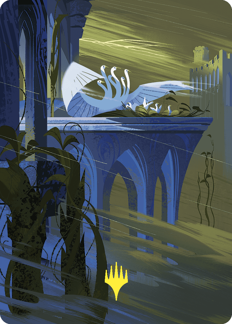 Doubling Season Art Card (Gold-Stamped Planeswalker Symbol) [Wilds of Eldraine Art Series] | Gam3 Escape