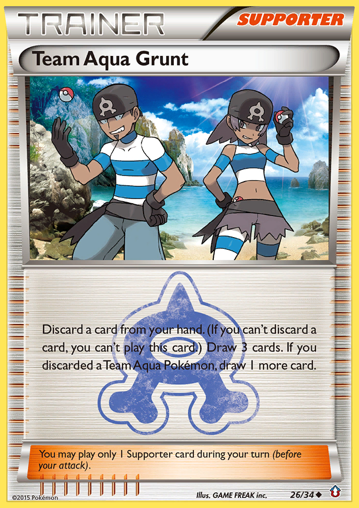 Team Aqua Grunt (26/34) [XY: Double Crisis] | Gam3 Escape