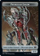 Saproling // Phyrexian Golem Double-sided Token [Double Masters 2022 Tokens] | Gam3 Escape