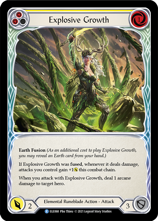 Explosive Growth (Yellow) [ELE068] (Tales of Aria)  1st Edition Rainbow Foil | Gam3 Escape