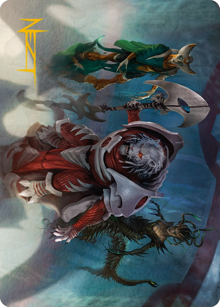 Norn's Decree Art Card (Gold-Stamped Signature) [Phyrexia: All Will Be One Art Series] | Gam3 Escape