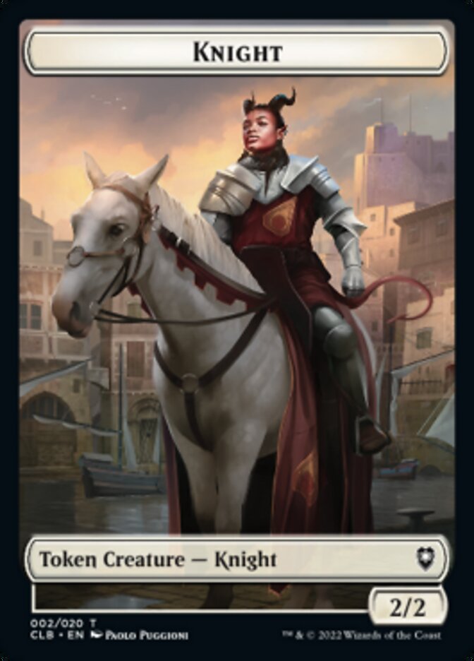 Knight Token [Commander Legends: Battle for Baldur's Gate Tokens] | Gam3 Escape
