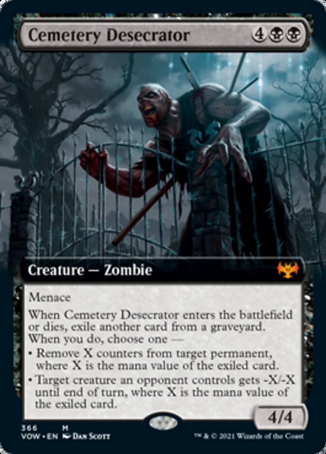 Cemetery Desecrator (Extended) [Innistrad: Crimson Vow] | Gam3 Escape