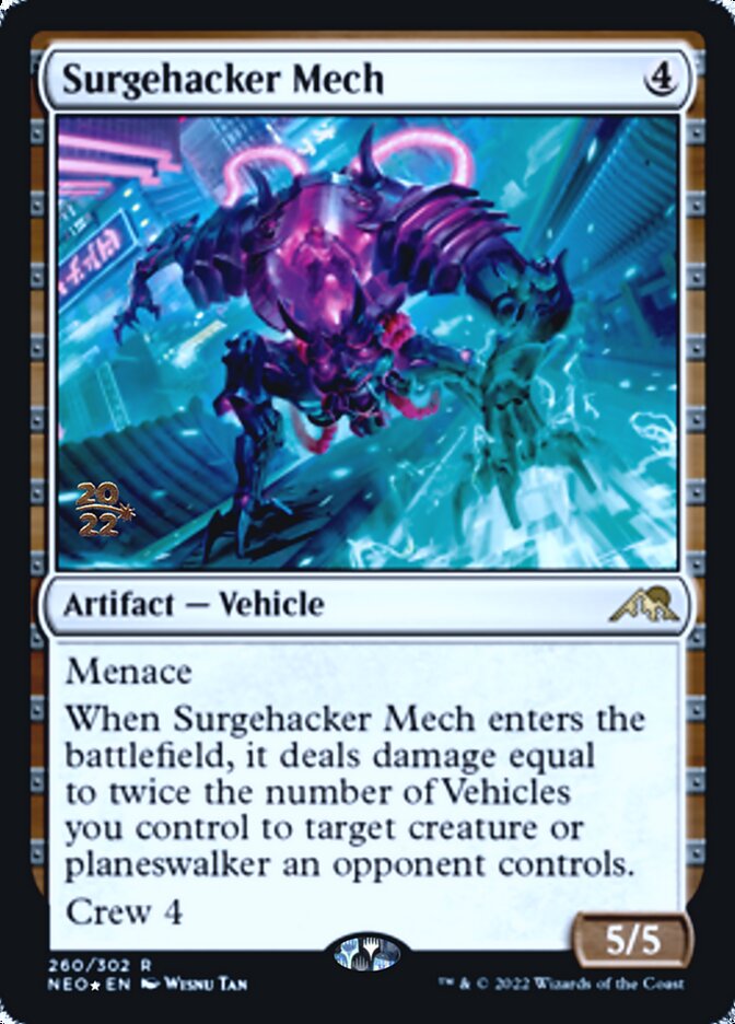 Surgehacker Mech [Kamigawa: Neon Dynasty Prerelease Promos] | Gam3 Escape