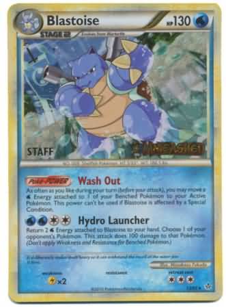 Blastoise (13/95) (Staff Prerelease Promo) [HeartGold & SoulSilver: Black Star Promos] | Gam3 Escape