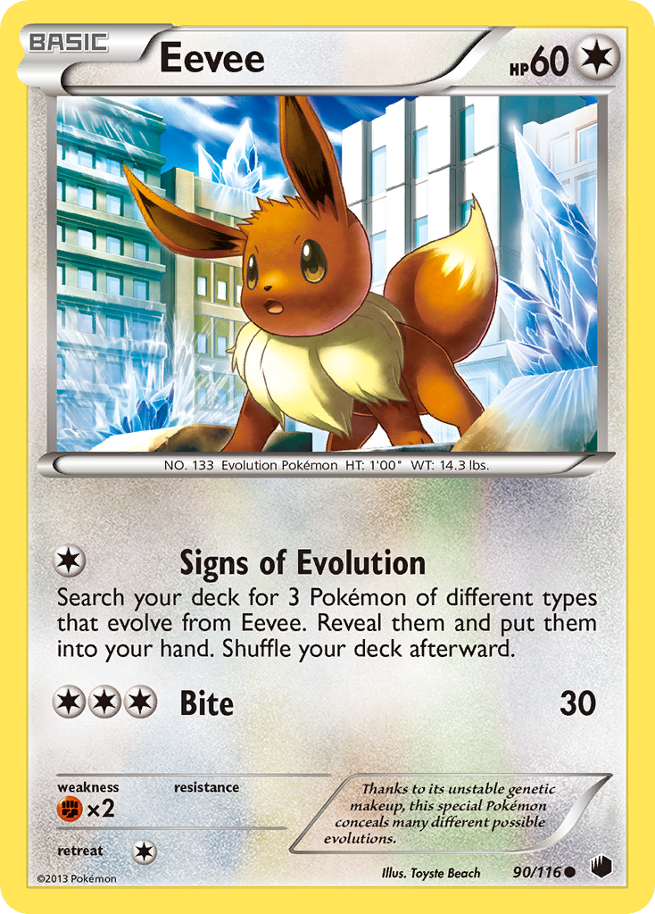 Eevee (90/116) [Black & White: Plasma Freeze] | Gam3 Escape