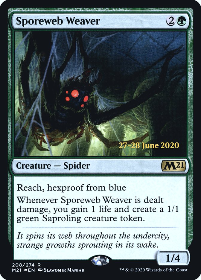 Sporeweb Weaver  [Core Set 2021 Prerelease Promos] | Gam3 Escape