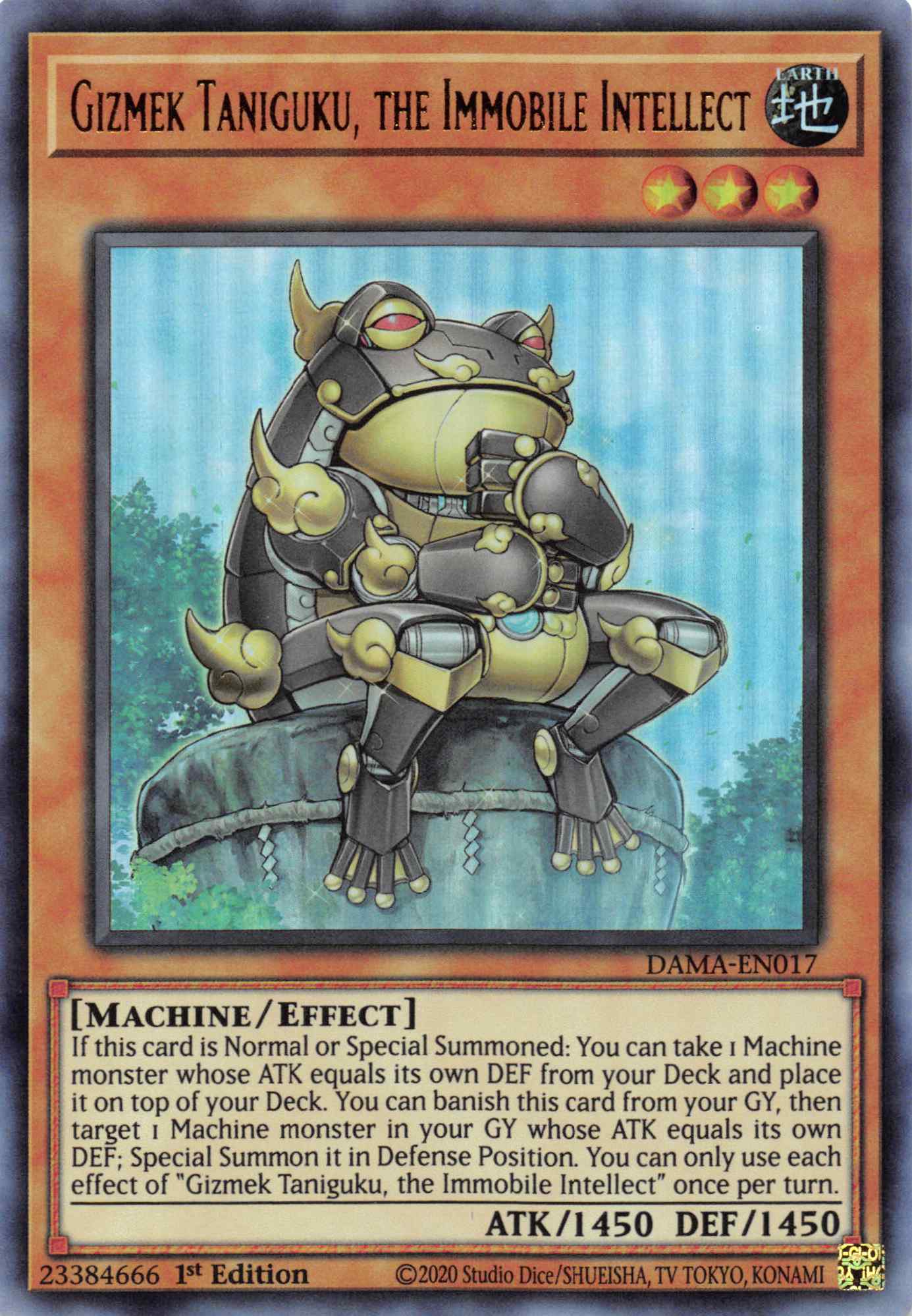 Gizmek Taniguku, the Immobile Intellect [DAMA-EN017] Ultra Rare | Gam3 Escape