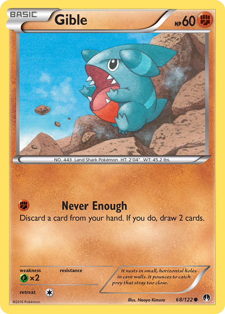 Gible (68/122) [XY: BREAKpoint] | Gam3 Escape