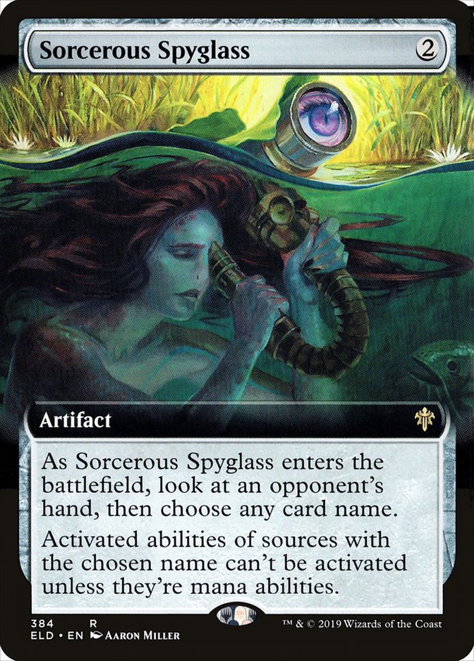 Sorcerous Spyglass (Extended Art) [Throne of Eldraine] | Gam3 Escape