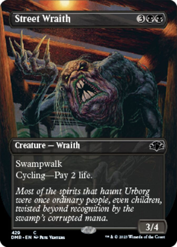 Street Wraith (Borderless Alternate Art) [Dominaria Remastered] | Gam3 Escape