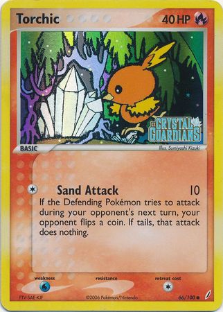Torchic (66/100) (Stamped) [EX: Crystal Guardians] | Gam3 Escape