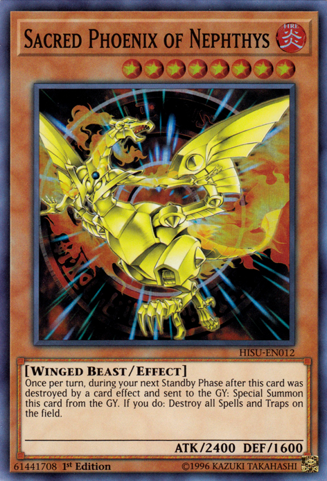 Sacred Phoenix of Nephthys [HISU-EN012] Super Rare | Gam3 Escape