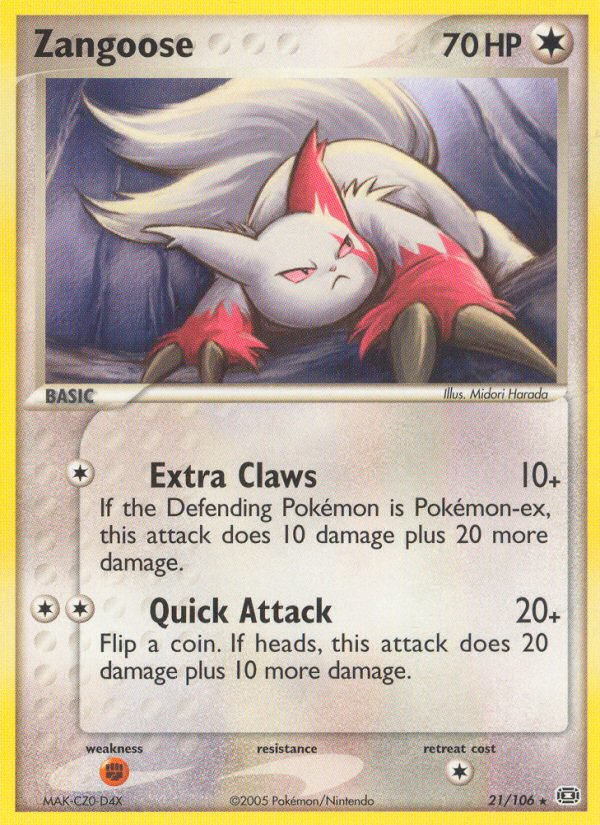 Zangoose (21/106) [EX: Emerald] | Gam3 Escape