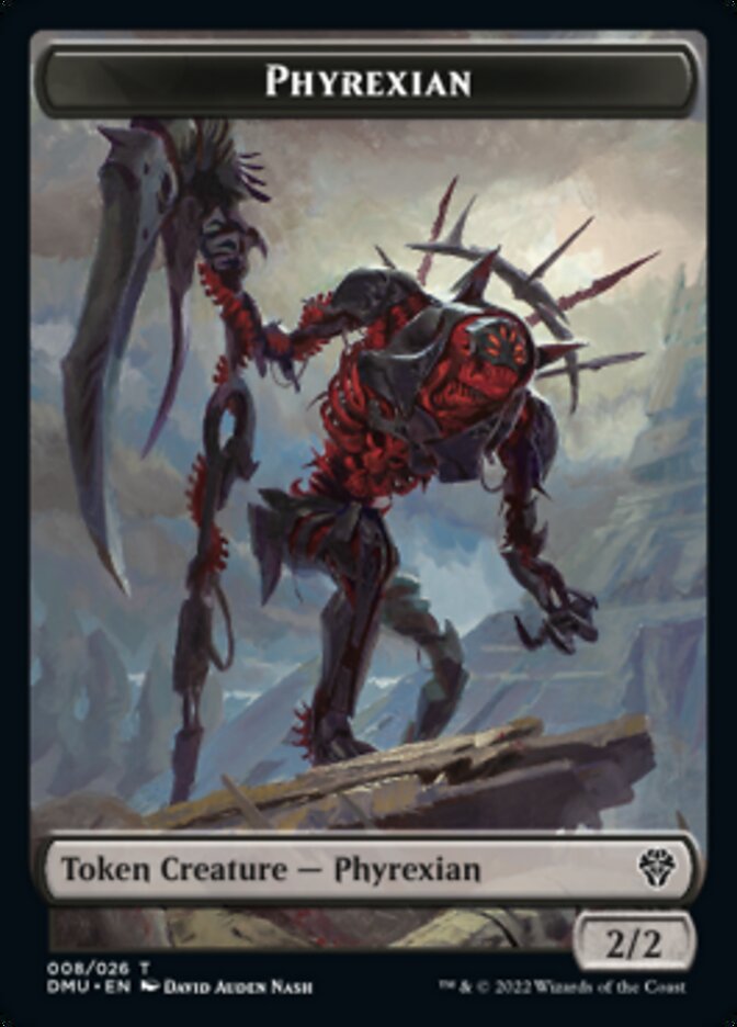 Phyrexian // Zombie Double-sided Token [Dominaria United Tokens] | Gam3 Escape