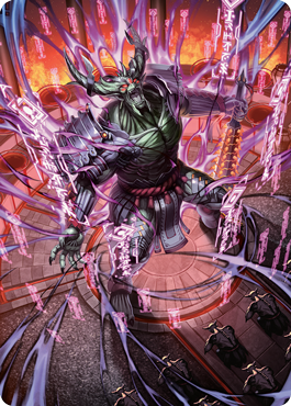 Hidetsugu, Devouring Chaos Art Card [Kamigawa: Neon Dynasty Art Series] | Gam3 Escape