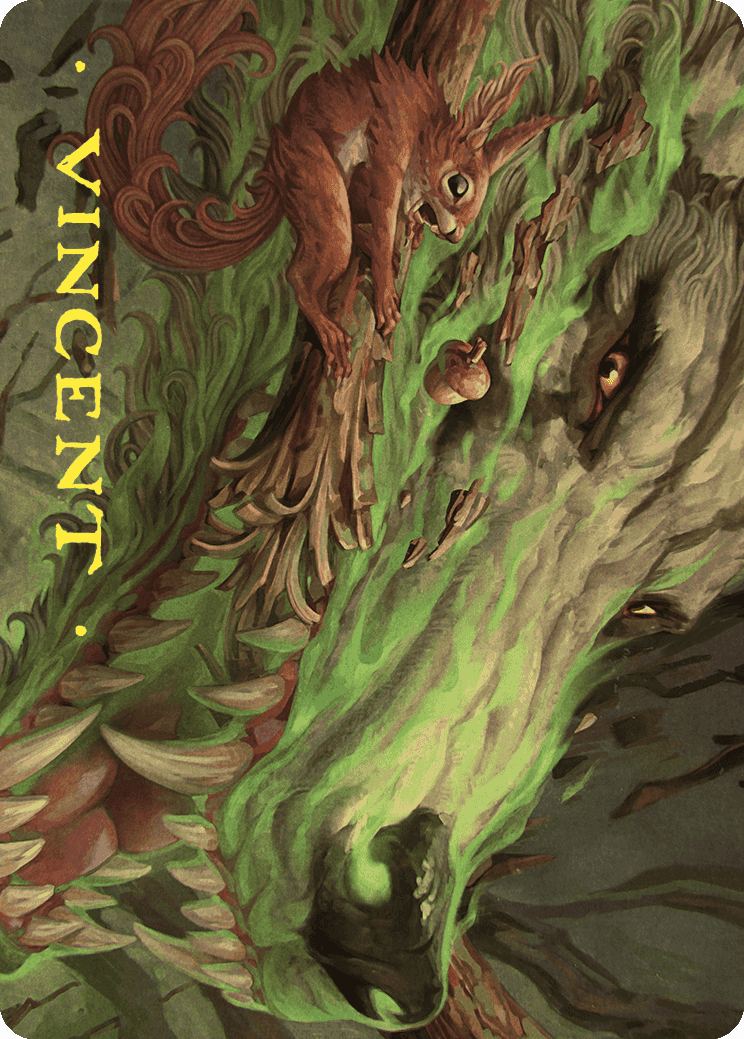 Leaping Ambush Art Card (Gold-Stamped Signature) [Wilds of Eldraine Art Series] | Gam3 Escape
