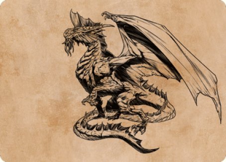 Ancient Silver Dragon Art Card (47) [Commander Legends: Battle for Baldur's Gate Art Series] | Gam3 Escape