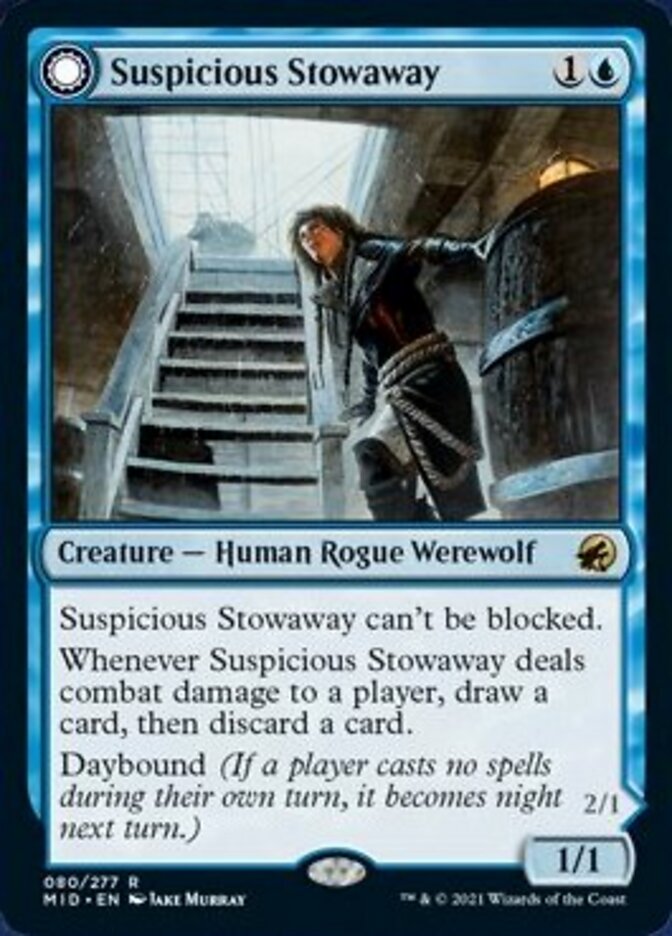 Suspicious Stowaway // Seafaring Werewolf [Innistrad: Midnight Hunt] | Gam3 Escape