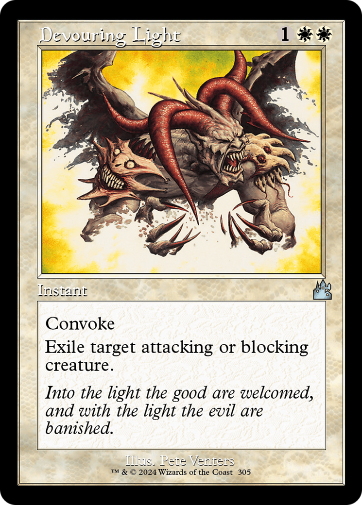 Devouring Light (Retro Frame) [Ravnica Remastered] | Gam3 Escape