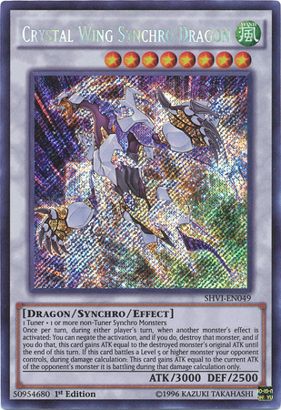 Crystal Wing Synchro Dragon [SHVI-EN049] Secret Rare | Gam3 Escape