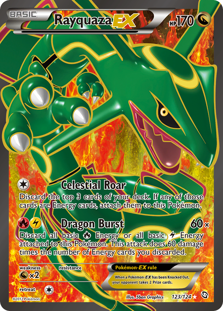 Rayquaza EX (123/124) [Black & White: Dragons Exalted] | Gam3 Escape