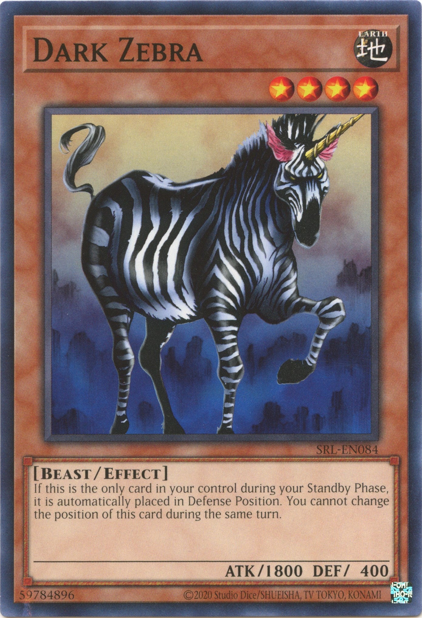 Dark Zebra (25th Anniversary) [SRL-EN084] Common | Gam3 Escape