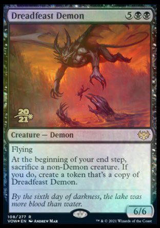 Dreadfeast Demon [Innistrad: Crimson Vow Prerelease Promos] | Gam3 Escape