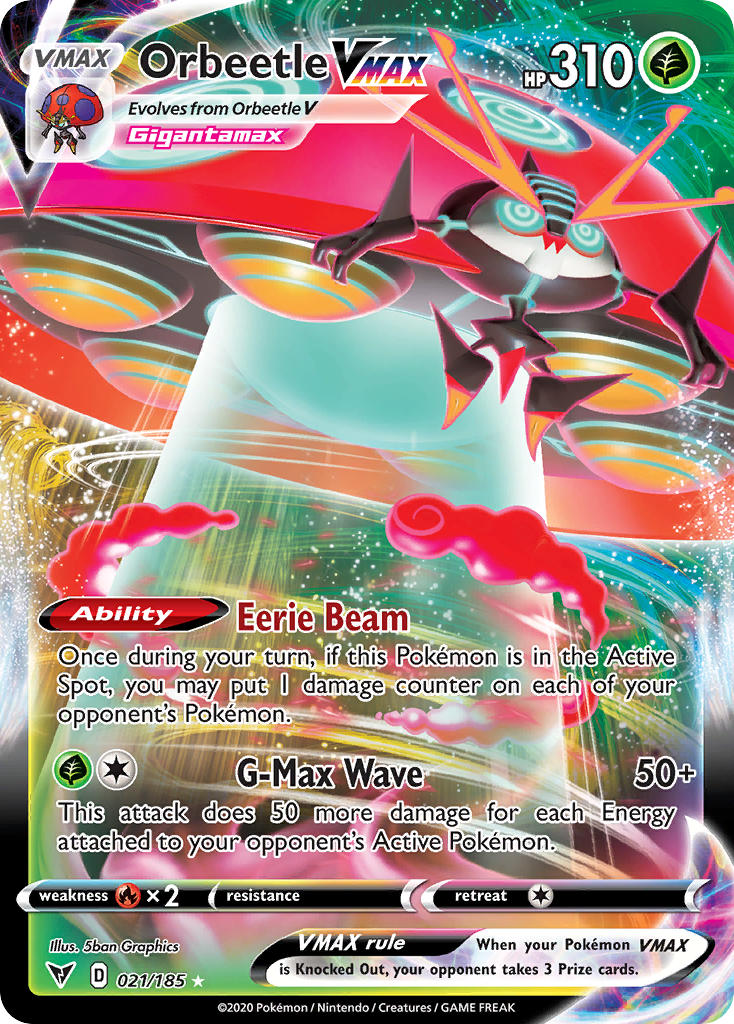 Orbeetle VMAX (021/185) [Sword & Shield: Vivid Voltage] | Gam3 Escape