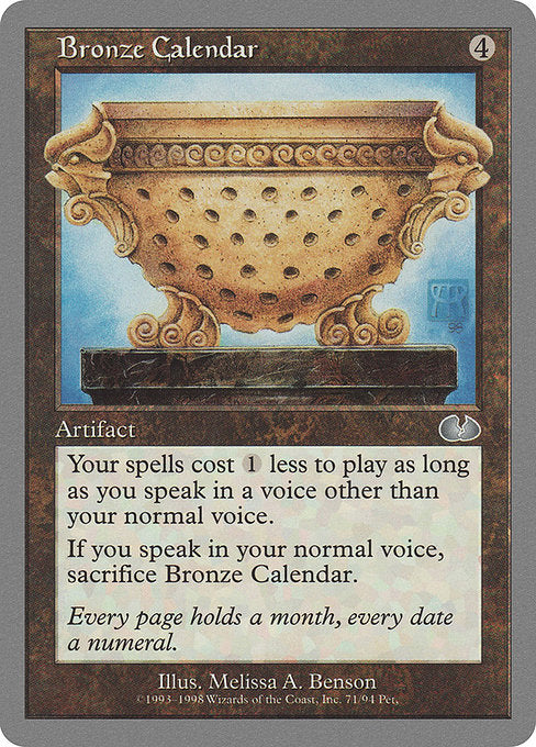 Bronze Calendar [Unglued] | Gam3 Escape