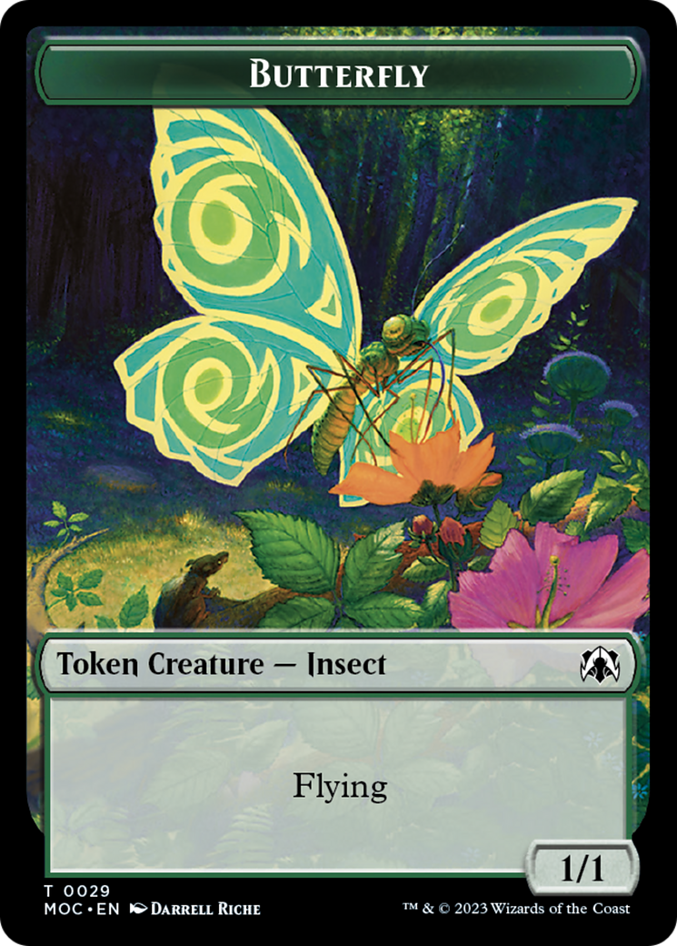 Butterfly // City's Blessing Double-Sided Token [March of the Machine Commander Tokens] | Gam3 Escape