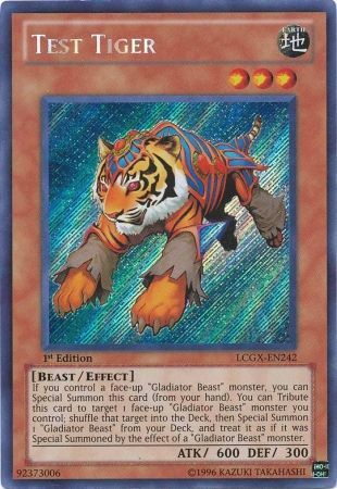 Test Tiger [LCGX-EN242] Secret Rare | Gam3 Escape