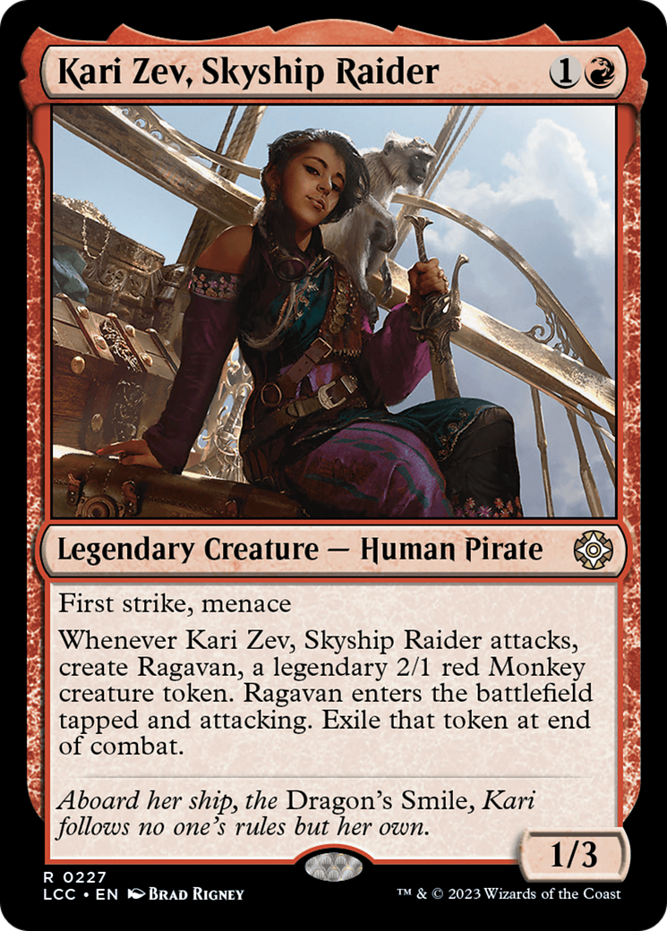 Kari Zev, Skyship Raider [The Lost Caverns of Ixalan Commander] | Gam3 Escape
