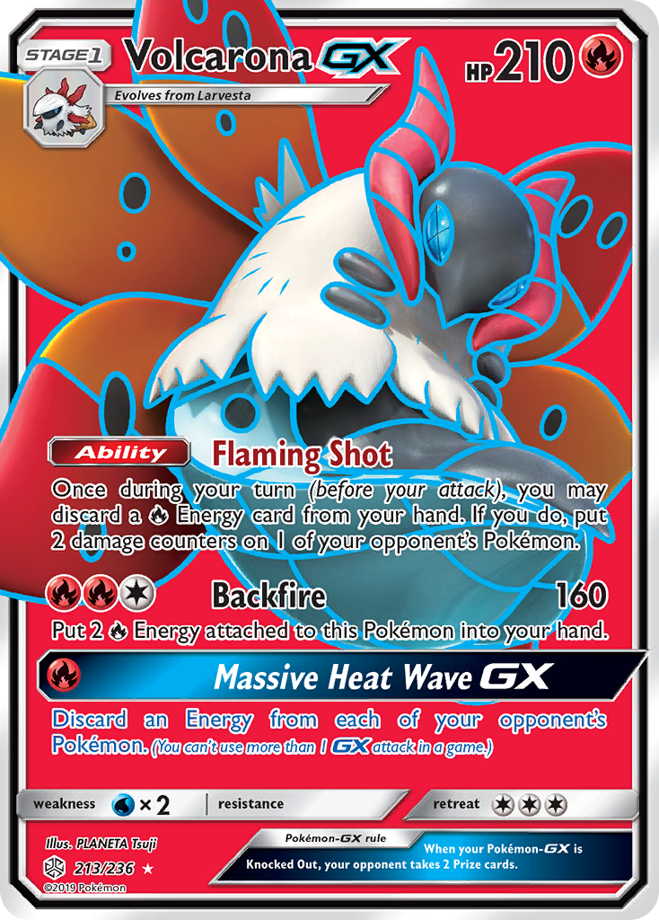 Volcarona GX (213/236) [Sun & Moon: Cosmic Eclipse] | Gam3 Escape