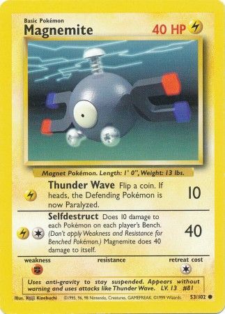 Magnemite (53/102) [Base Set Unlimited] | Gam3 Escape