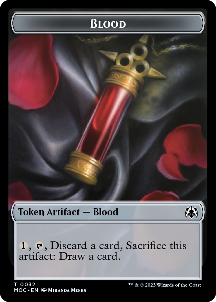 Blood // Shapeshifter Double-Sided Token [March of the Machine Commander Tokens] | Gam3 Escape
