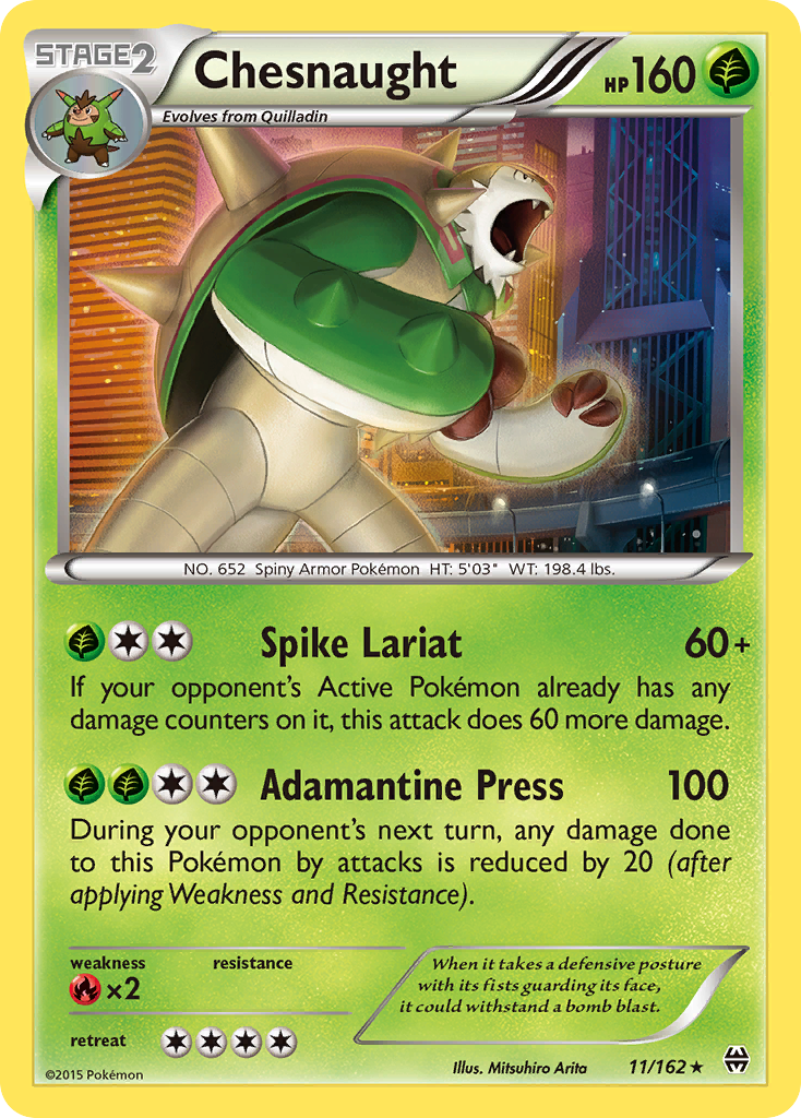 Chesnaught (11/162) [XY: BREAKthrough] | Gam3 Escape