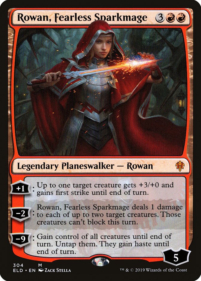 Rowan, Fearless Sparkmage [Throne of Eldraine] | Gam3 Escape