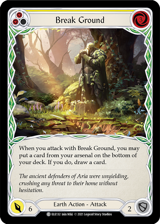 Break Ground (Yellow) [ELE132] (Tales of Aria)  1st Edition Normal | Gam3 Escape