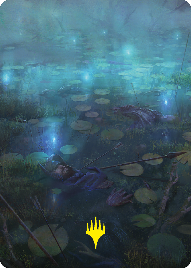 The Dead Marshes Art Card (Gold-Stamped Signature) [The Lord of the Rings: Tales of Middle-earth Art Series] | Gam3 Escape